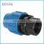 Blue Quick Pipe Fitting PP Compression Female Adaptor
