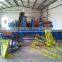 Automatic waste tire recycling line low price tyre shredder