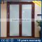 Modern office exterior aluminum framed double hinged glass door price