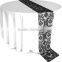 Polyester Taffeta flocking table cloth,table overlay,table runner for weddings                        
                                                Quality Choice