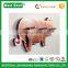 Wooden decorative pig wall hook wood hook