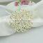 table decoration & accessories type metal flower wedding napkin ring