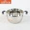 New Arrival 20/22cm 555 201 non-magnetic stainless steel stock pot with glass lid for kitchen brewing stockpot