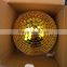 Christmas hanging rotating disco yellow mirror plastic ball mirror ball 12 inch