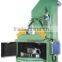 CE Cart type turntable sandblasting cabinet machine/Rotating table shot blasting Machine