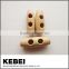 Wood Sewing Horn Toggle Buttons Cloth Brown