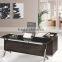 L/s Shaped High Gloss Black Office Desk