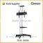 Modern living room bedroom furniture Black / silver Floor stand for 37-55 inchs LCD LED with projector tray and DVD tray