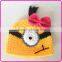 minion crochet infant clothing set crochet infant photo props outfits