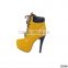 zk0001 Camel Nubuck Lace up High Heel round toe Pump Platform Ankle Boots for women