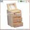 High quality handcraft wood cabinet small drawer, unfinished wood jewelry box drawer