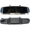 With Loop recording/Motion Detection/Seamless link/G-sensor rearview mirror dual camera car dvr