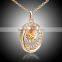Susenstone Women Multilayer Irregular Pendant Chain Statement Necklace