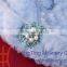 Elegant Purple Russian Fur Hat Women Fashion Winter Hat With Shiny Rhinestone