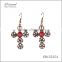 Yiwu Wholesale Jewelry Factory D Exceed Fashion Ethnic Beaded Gold Plating Cross Drop Earrings