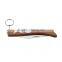 4 inch gift folding knife with key ring & wood handle