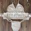 2015 crochet women knitted bikini swimwear on the beach