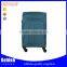 blue color leisure carry on luggage trolley bag with laptop suitcase