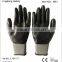 Red Polyester Black Nitrile Coated Work Gloves
