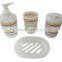 Colourful pp material plastic complete bathroom sets