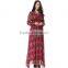 The summer dress code of the new D family of irregular Sacred Heart printed chiffon Italy classical romantic style