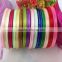 wholesale silk ribbon satin ribbon size 1/4" with golden edges style China supplier