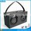 2x5W deep bass Wireless Boombox bluetooth Wooden speaker with strap