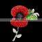2015 New rhinestone poppy flowers crystal brooch