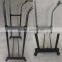 Double pole crook metal material stackable cloth rack