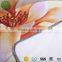 OEM lotus pattern printed microfiber dual grip yoga mat towel