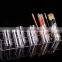 top class modern design slanted type acrylic display rack for cosmetic