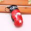 wholesale hot sell PVC leather Turkey flag boxing glove keychain/national flag boxing glove keyring