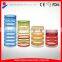 Colorful Glass Food Container Set 4 Custom Cookie Jar Decorative Airtight Glass Jar
