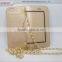 lichee pattern inclined shoulder strap mobile cell phone pouch with pearl gold chain for LG