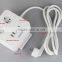 New High Quality EU Plug 2 Outlet 5 USB Power 250V 10A Extension Cable Wall Socket Mains Lead Plug Strip Adapter Hot Sale