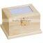Cute design customized style decoration unfinished wooden gift jewelry storage box