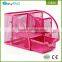 Top quality office school supplies metal wire mesh desk stationery organizer