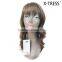 28inch 155g New products trendy style high tempreture fibre synthetic mix human hair fake P color human hair wig with good offer