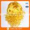 Gold small head curly wig, lady short hair wig blonde