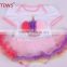 Factory Wholesale Christmas Presents Pink and Blue Tutu Christmas Pettiskirt Baby Kids Crown Pattern