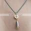 Gold Tone Big Fake Diamond Jewelry Set Necklace for Bridal