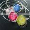 65mm diameter one end open keep calm series 2 candy color collage glass cabochon silver wiring fashion bangle bracelet 6420003