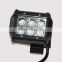 Hot sell 18W LED work light bar for 4x4 Offroad 10-30V spot 4x4 Offroad light super brightness long lifespan