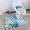 Anti-slip toilet mat 3pcs set comfortable microfiber bath mat set