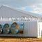 Poultry house cone fan, shutters on back side