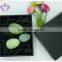 only polished hand-made natural green Xiuyan jade stone kegel egg weights kegel egg stone with gift box