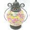 2013 Glass Mosaic Lantern With Metal
