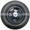 10 inch 10x3.5 plastic rim ball bearing semi-pneumatic solid rubber wheel for toys, hand trucks, tool carts