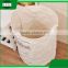 Promotion gift Foldable Cotton canvas Linen fabric kids children baby clothing toy storage basket