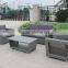 Outdoor garden plastic wicker sofa durable Synthetic rattan furniture